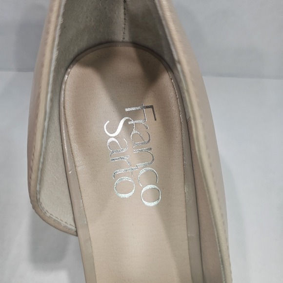 Franco Sarto Women's Wedge Pump 7.5 W Taupe Neutral Tan Beige Closed Toe Felice - Picture 10 of 12